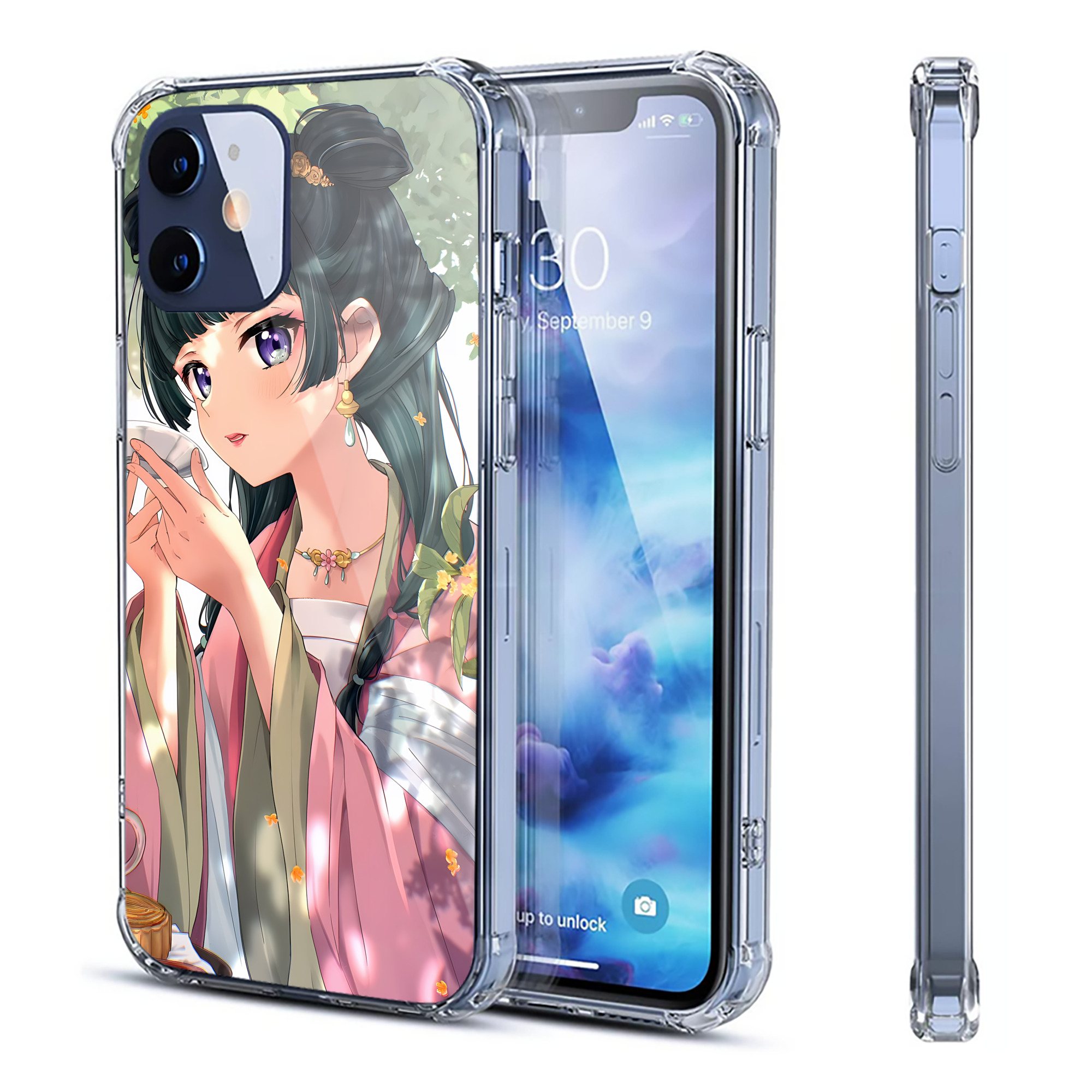 （画像用） 薬屋のひとりごと The Apothecary Diaries 【iPhone 12シリーズ対応】透明スマホケース（クリアソフトケース）